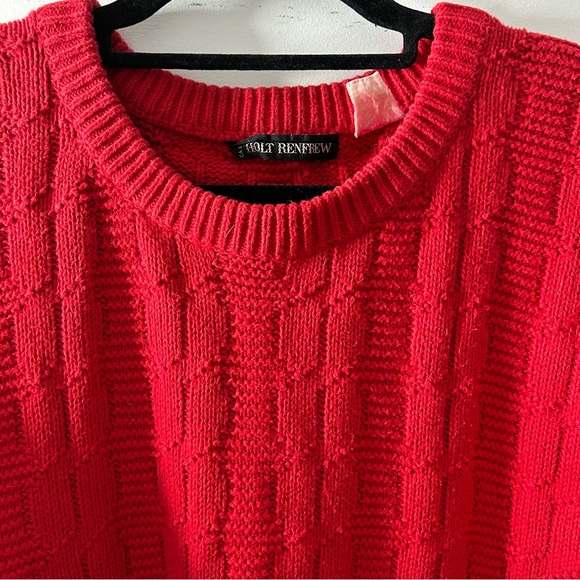 ❌SOLD ❌Holt Renfrew - Vintage Crew Neck Sweater - Picture 4 of 11